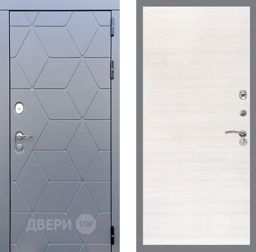 Входная металлическая Дверь Стоп КОСМО Гладкая Акация светлая в Красноармейске