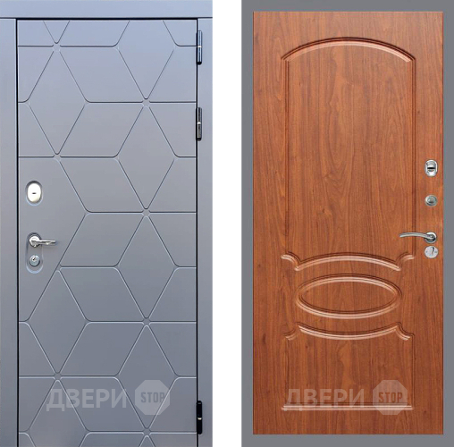Входная металлическая Дверь Стоп КОСМО ФЛ-128 Береза мореная в Красноармейске