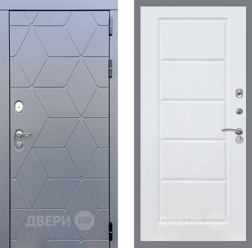 Входная металлическая Дверь Стоп КОСМО ФЛ-39 Силк Сноу в Красноармейске