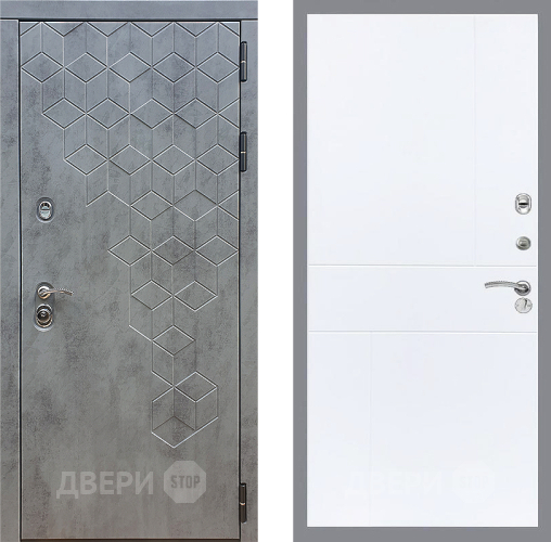 Дверь Стоп БЕТОН ФЛ-290 Силк Сноу в Красноармейске