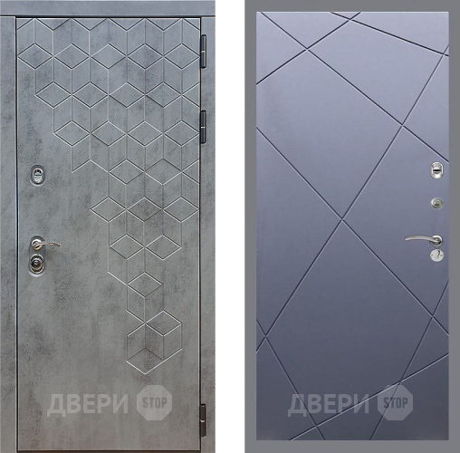 Входная металлическая Дверь Стоп БЕТОН ФЛ-291 Силк титан в Красноармейске