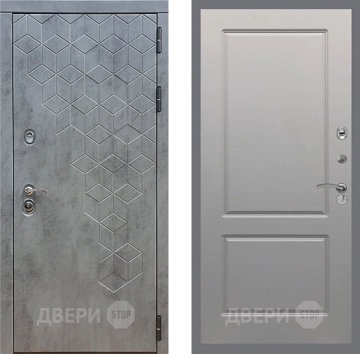 Входная металлическая Дверь Стоп БЕТОН ФЛ-117 Грей софт в Красноармейске
