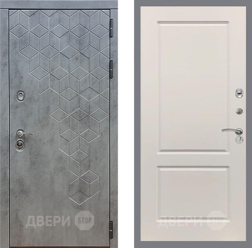 Входная металлическая Дверь Стоп БЕТОН ФЛ-117 Шампань в Красноармейске