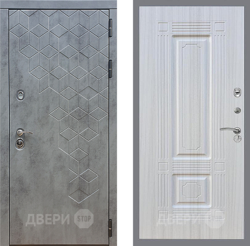 Входная металлическая Дверь Стоп БЕТОН ФЛ-2 Сандал белый в Красноармейске