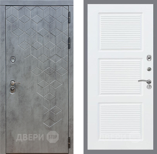 Входная металлическая Дверь Стоп БЕТОН ФЛ-1 Силк Сноу в Красноармейске