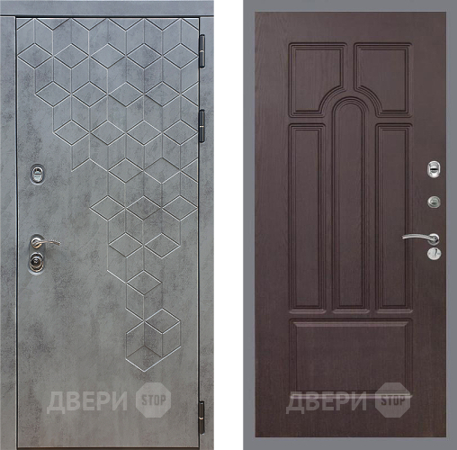 Дверь Стоп БЕТОН ФЛ-58 Венге в Красноармейске