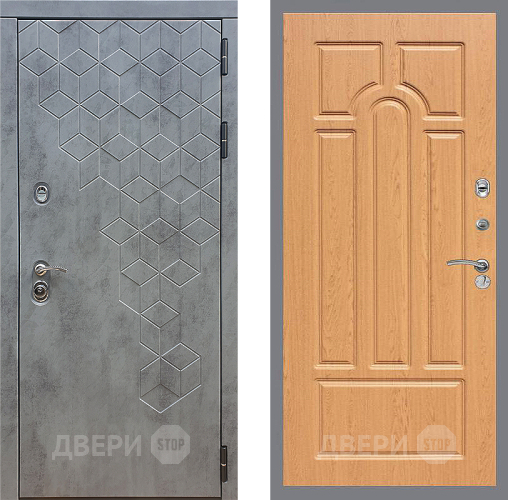 Входная металлическая Дверь Стоп БЕТОН ФЛ-58 Дуб в Красноармейске