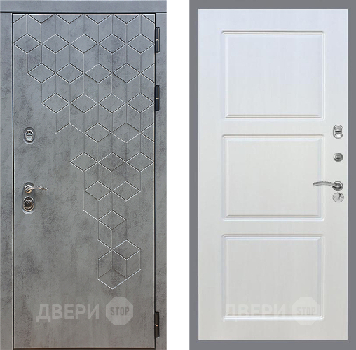 Входная металлическая Дверь Стоп БЕТОН ФЛ-3 Лиственница беж в Красноармейске