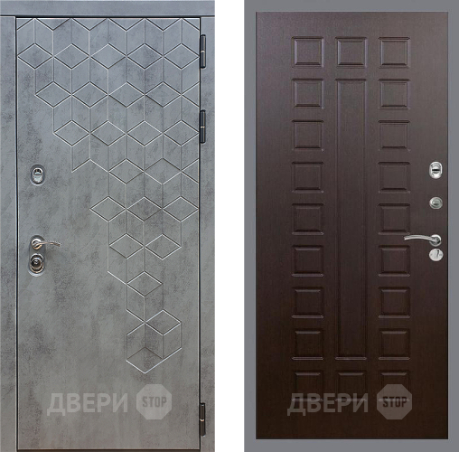 Входная металлическая Дверь Стоп БЕТОН ФЛ-183 Венге в Красноармейске