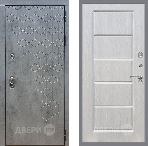 Входная металлическая Дверь Стоп БЕТОН ФЛ-39 Лиственница беж в Красноармейске