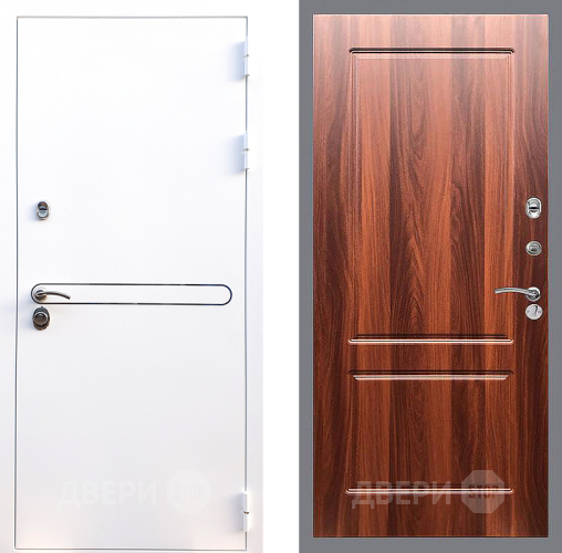 Входная металлическая Дверь Стоп Лайн Вайт ФЛ-117 Итальянский орех в Красноармейске