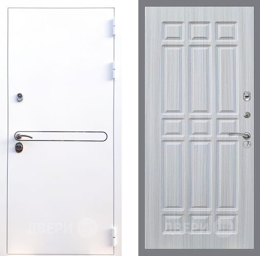 Входная металлическая Дверь Стоп Лайн Вайт ФЛ-33 Сандал белый в Красноармейске