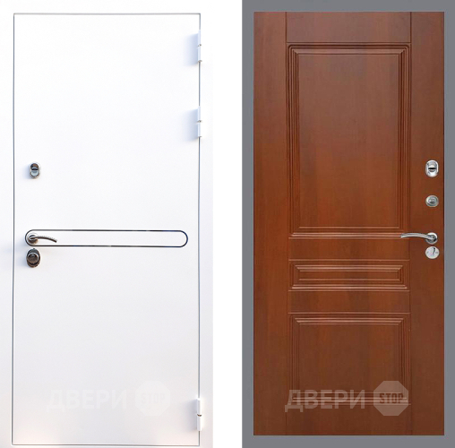 Входная металлическая Дверь Стоп Лайн Вайт ФЛ-243 Итальянский орех в Красноармейске