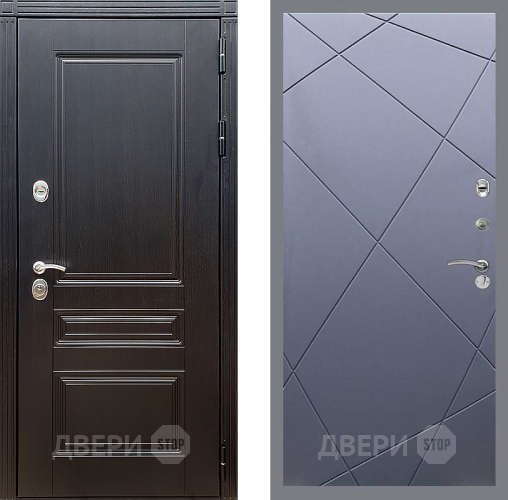 Входная металлическая Дверь Стоп МЕГАПОЛИС ФЛ-291 Силк титан в Красноармейске