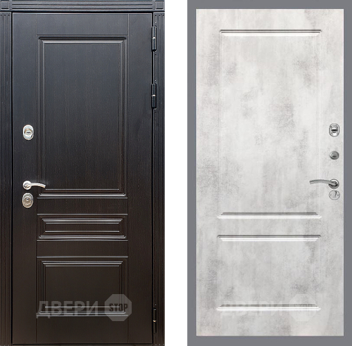 Входная металлическая Дверь Стоп МЕГАПОЛИС ФЛ-117 Бетон светлый в Красноармейске