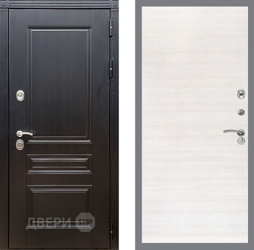 Входная металлическая Дверь Стоп МЕГАПОЛИС Гладкая Акация светлая в Красноармейске