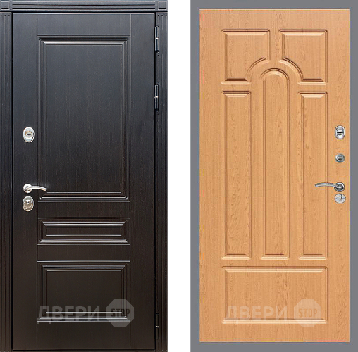 Входная металлическая Дверь Стоп МЕГАПОЛИС ФЛ-58 Дуб в Красноармейске