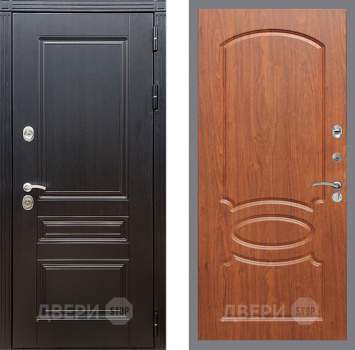 Входная металлическая Дверь Стоп МЕГАПОЛИС ФЛ-128 Береза мореная в Красноармейске