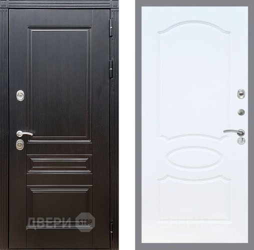 Входная металлическая Дверь Стоп МЕГАПОЛИС ФЛ-128 Белый ясень в Красноармейске