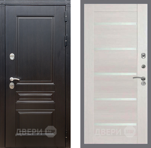 Входная металлическая Дверь Стоп МЕГАПОЛИС СБ-14 Лиственница беж в Красноармейске