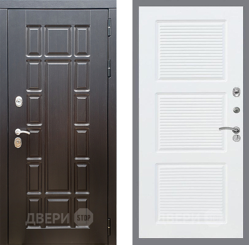 Входная металлическая Дверь Стоп НЬЮ ЙОРК ФЛ-1 Силк Сноу в Красноармейске