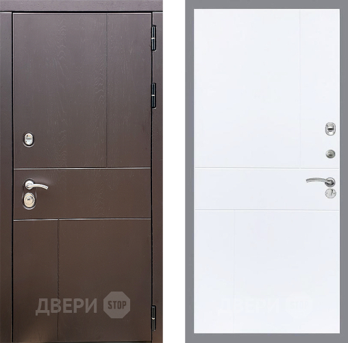 Входная металлическая Дверь Стоп УРБАН ФЛ-290 Силк Сноу в Красноармейске