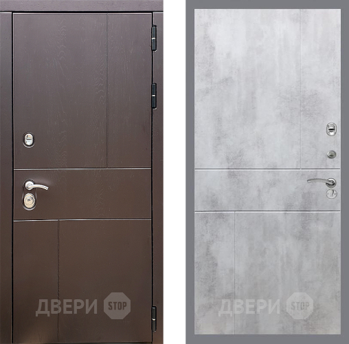Входная металлическая Дверь Стоп УРБАН ФЛ-290 Бетон светлый в Красноармейске