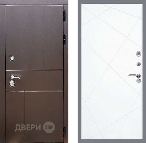 Входная металлическая Дверь Стоп УРБАН ФЛ-291 Силк Сноу в Красноармейске