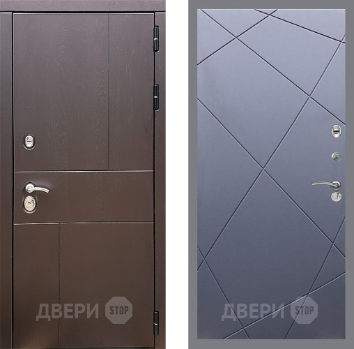 Входная металлическая Дверь Стоп УРБАН ФЛ-291 Силк титан в Красноармейске