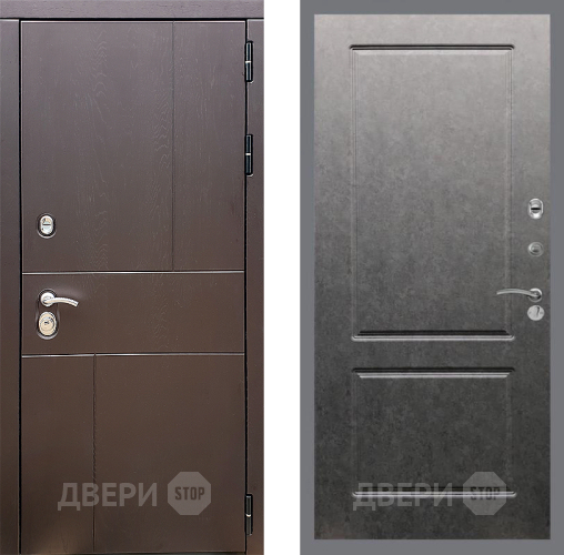 Дверь Стоп УРБАН ФЛ-117 Штукатурка графит в Красноармейске