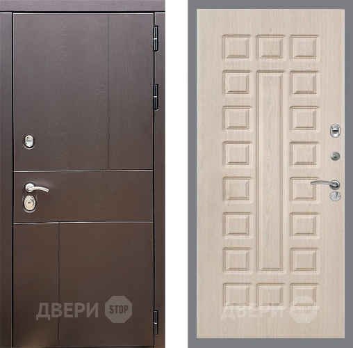 Входная металлическая Дверь Стоп УРБАН ФЛ-183 Беленый дуб в Красноармейске