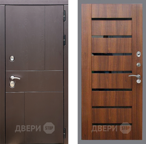 Входная металлическая Дверь Стоп УРБАН СБ-14 Орех бренди в Красноармейске