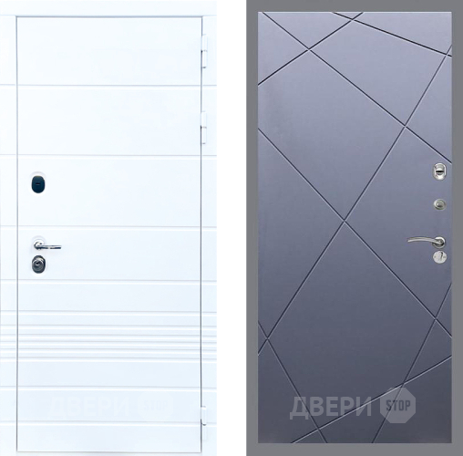 Входная металлическая Дверь Стоп ТРЕНДО ФЛ-291 Силк титан в Красноармейске