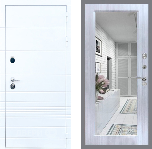 Дверь Стоп ТРЕНДО Зеркало Сандал белый в Красноармейске