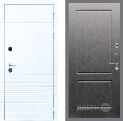 Входная металлическая Дверь Стоп ТРЕНДО ФЛ-117 Штукатурка графит в Красноармейске