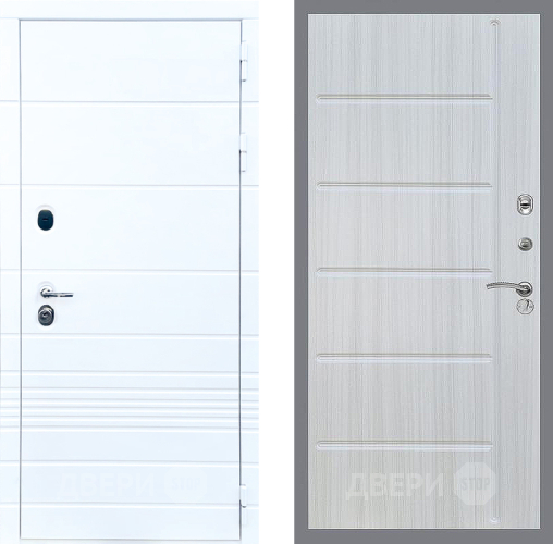 Входная металлическая Дверь Стоп ТРЕНДО ФЛ-102 Сандал белый в Красноармейске