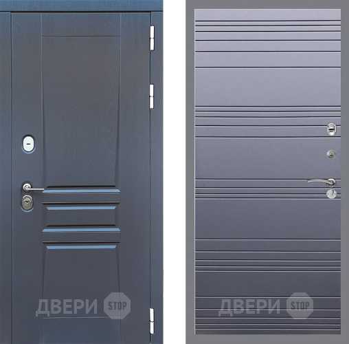 Входная металлическая Дверь Стоп ПЛАТИНУМ Лайн Силк титан в Красноармейске