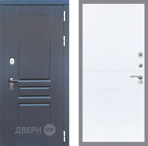Входная металлическая Дверь Стоп ПЛАТИНУМ ФЛ-290 Силк Сноу в Красноармейске