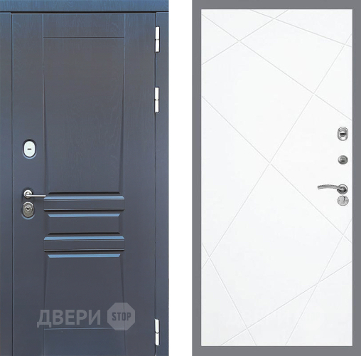 Входная металлическая Дверь Стоп ПЛАТИНУМ ФЛ-291 Силк Сноу в Красноармейске