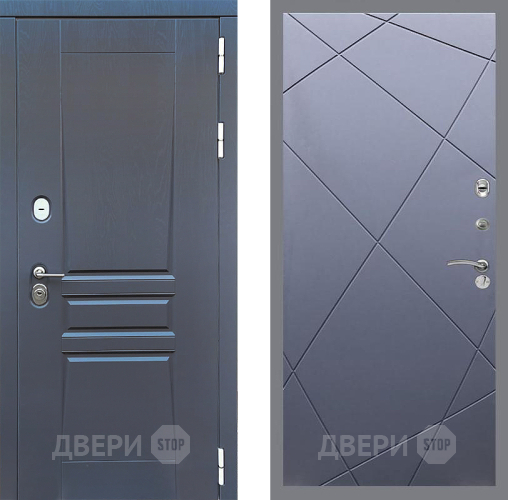 Входная металлическая Дверь Стоп ПЛАТИНУМ ФЛ-291 Силк титан в Красноармейске