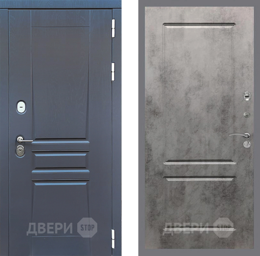 Входная металлическая Дверь Стоп ПЛАТИНУМ ФЛ-117 Бетон темный в Красноармейске