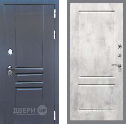 Входная металлическая Дверь Стоп ПЛАТИНУМ ФЛ-117 Бетон светлый в Красноармейске