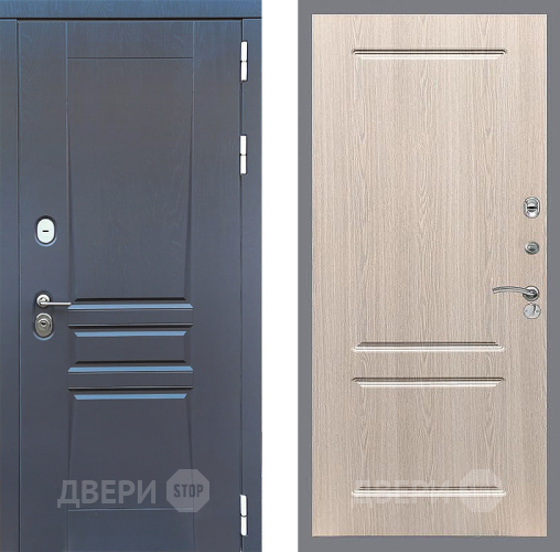 Входная металлическая Дверь Стоп ПЛАТИНУМ ФЛ-117 Беленый дуб в Красноармейске