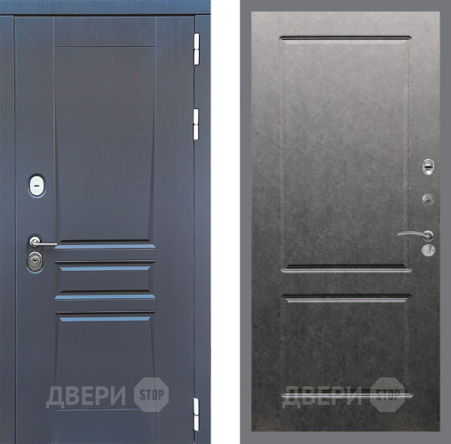 Входная металлическая Дверь Стоп ПЛАТИНУМ ФЛ-117 Штукатурка графит в Красноармейске