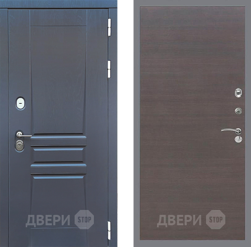 Входная металлическая Дверь Стоп ПЛАТИНУМ Гладкая венге поперечный в Красноармейске