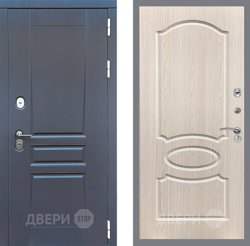 Дверь Стоп ПЛАТИНУМ ФЛ-128 Беленый дуб в Красноармейске