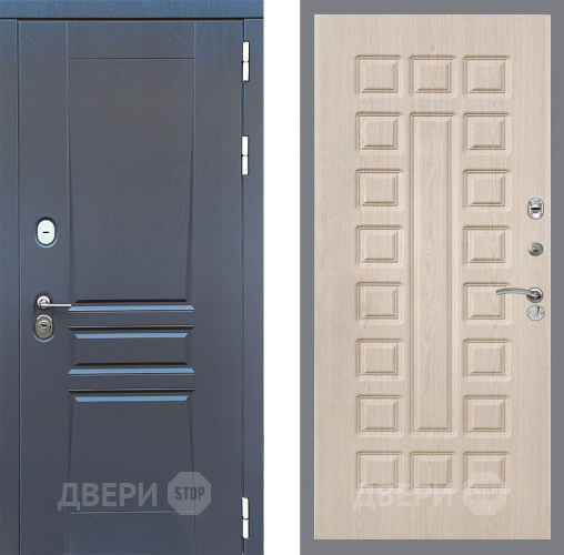 Входная металлическая Дверь Стоп ПЛАТИНУМ ФЛ-183 Беленый дуб в Красноармейске