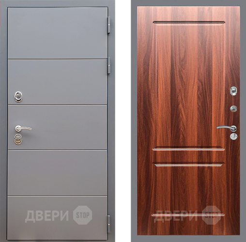 Входная металлическая Дверь Стоп АРТ ГРАФИТ ФЛ-117 Итальянский орех в Красноармейске