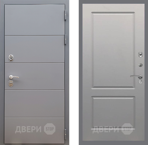 Входная металлическая Дверь Стоп АРТ ГРАФИТ ФЛ-117 Грей софт в Красноармейске