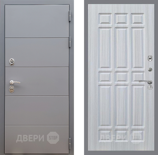 Входная металлическая Дверь Стоп АРТ ГРАФИТ ФЛ-33 Сандал белый в Красноармейске